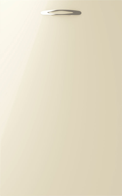 Vivo gloss ivory door with a silver handle.