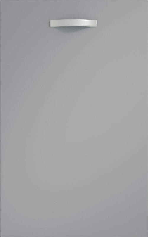Vivo matt dust grey door with silver handle.