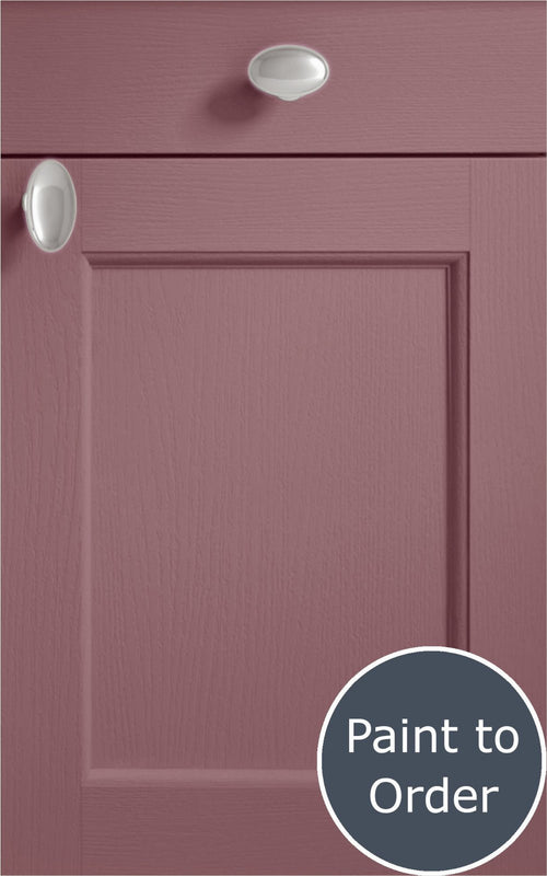 Windsor dusky pink door with drawer front above. Labelled 'Paint to Order'.