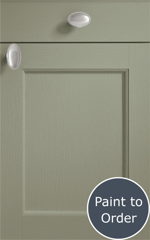 Windsor french grey door with drawer front above. Labelled 'Paint to Order'.