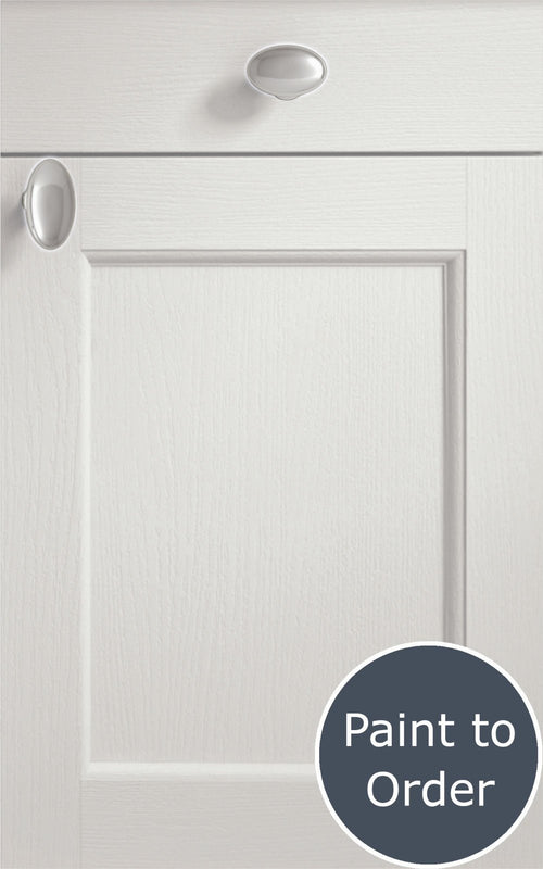 Windsor light grey door with drawer front above. Labelled 'Paint to Order'.